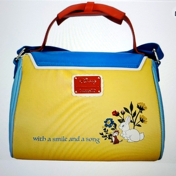 🆕️LOUNGEFLY 👑 DISNEY SNOW WHITE COSPLAY BOW HANDBAG PURSE - Picture 15 of 15